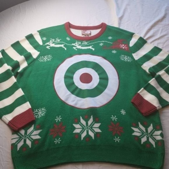 Party Sweater Ugly Christmas Sweater Target Funny long sleeve Mens size 2XL - Picture 3 of 3